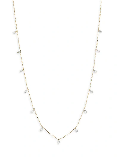 Saks Fifth Avenue 18k Yellow Gold & Diamond Station Necklace