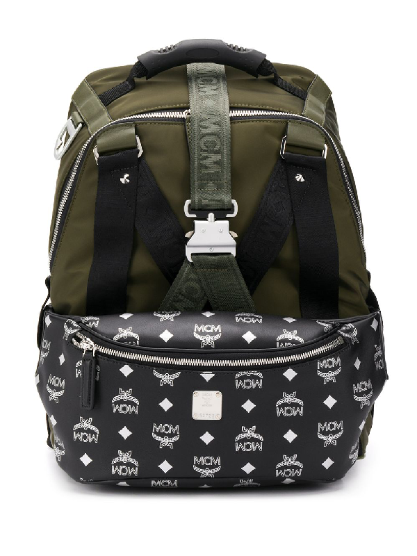 Mcm Jem Backpack & Removable Belt Bag Combo In Green | ModeSens