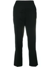 Dorothee Schumacher Cropped Flared Trousers In Black