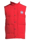 Gucci Garson Down Vest In Red