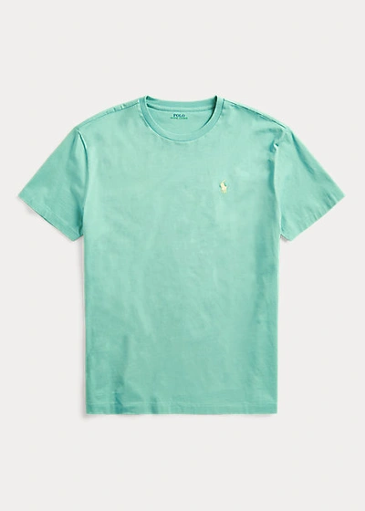 Polo Ralph Lauren Cotton Jersey Crewneck T-shirt In Haven Green/c1382