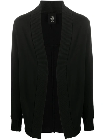 Thom Krom Raw-edge Cotton Cardigan In Black