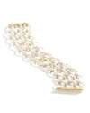 Marco Bicego Women's Marrakech Onde 18k Yellow Gold & Diamond Three-strand Coil Link Bracelet In Yellow/white Gold
