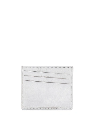 Maison Margiela White Painted Leather Card Holder In H1506 Whtpa