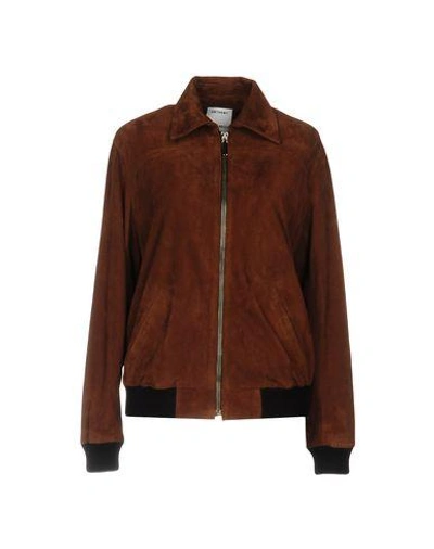 Anthony Vaccarello Jacket In Dark Brown