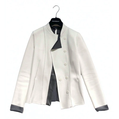 Pre-owned Emporio Armani Jacket In White