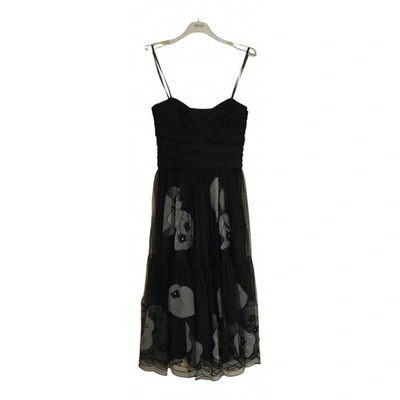 Pre-owned Armani Collezioni Mid-length Dress In Black