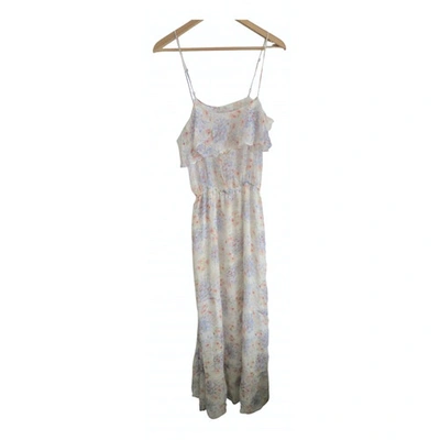 Pre-owned Joie Silk Maxi Dress In Blue