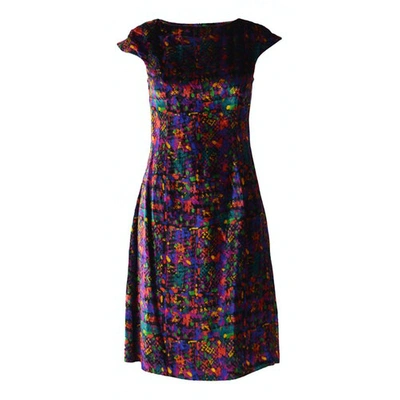 Pre-owned Versace Velvet Mid-length Dress In Multicolour