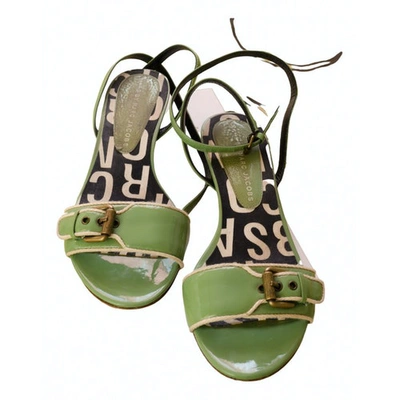 Pre-owned Marc By Marc Jacobs Green Patent Leather Sandals