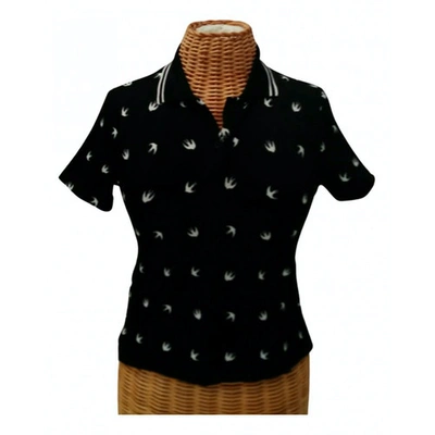 Pre-owned Mcq By Alexander Mcqueen Black Synthetic Top