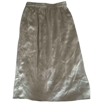 Pre-owned Baserange Green Silk Skirt