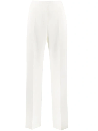 Hugo Boss Flared Style Trousers In White
