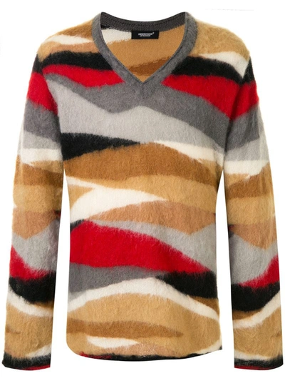 Undercover All-over Pattern Jumper In Brown