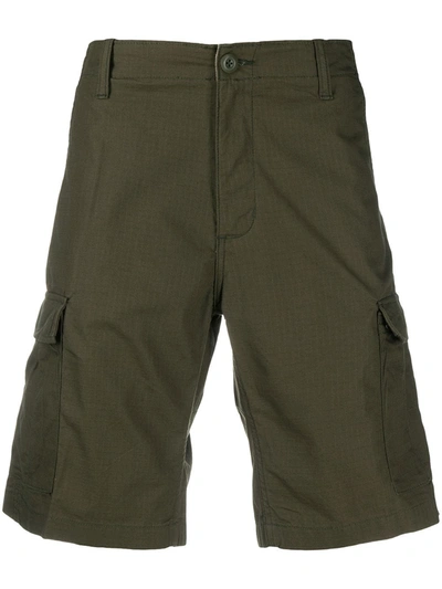 Carhartt Side Logo Patch Shorts In Green