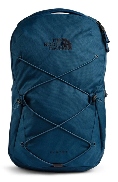 The North Face Jester Water Repellent Backpack In Blue Wing Teal