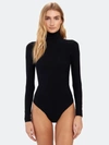 Commando Ballet Turtleneck Long Sleeve Bodysuit In Black
