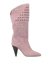 Isabel Marant Ankle Boots In Pastel Pink