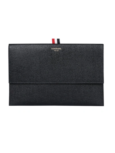 Thom Browne Wallet With Flap In Black