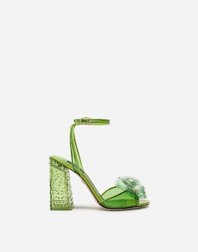 Dolce & Gabbana Cinderella Sandals With Sint Glass Heel