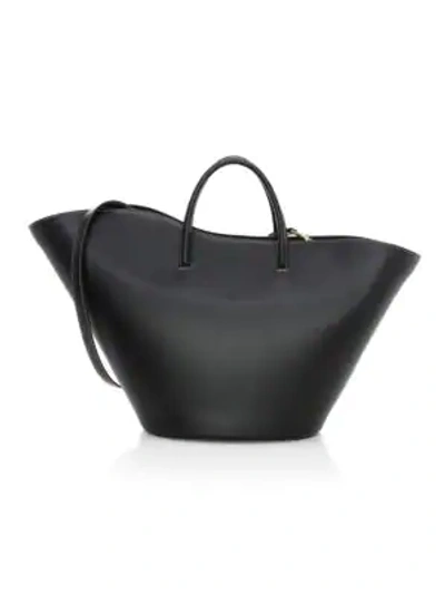 Little Liffner Women's Large Tulip Leather Tote In Black