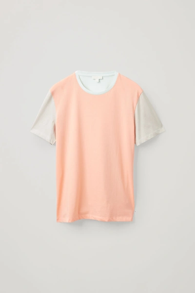 Cos Regular-fit T-shirt In Pink