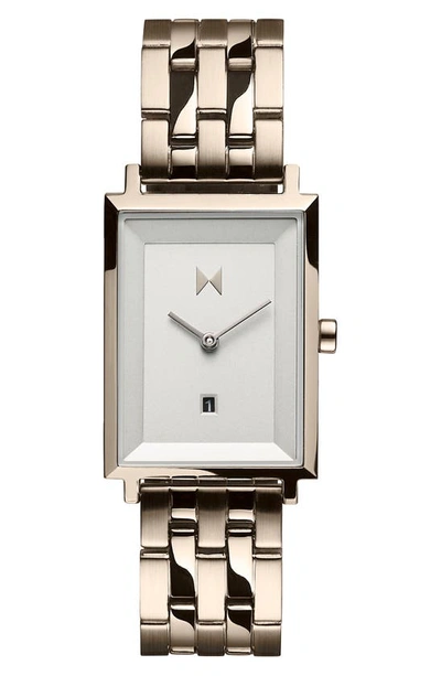 Mvmt Signature Square Nomad Watch, 18mm X 24mm In Beige Gld/lt Grey/beige Gld
