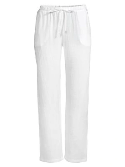 Hanro Sleep & Lounge Cotton Long Pants In Minimal Blush
