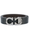 Ferragamo Logo Belt In Brown