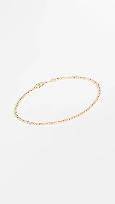 Adina Reyter 14k 15 Tiny Bead Chain Necklace" In Yellow Gold