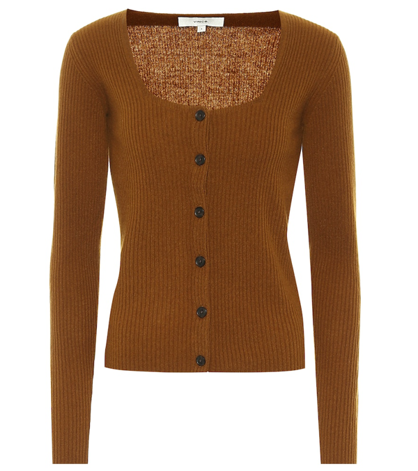square neck cardigan