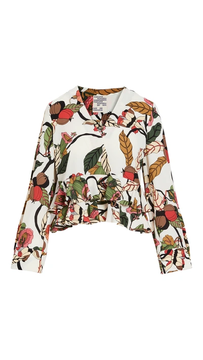 Baum Und Pferdgarten Maloua Blouse In Cream Floral Branch