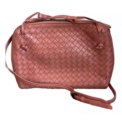 Pre-owned Bottega Veneta Nodini Leather Crossbody Bag In Pink