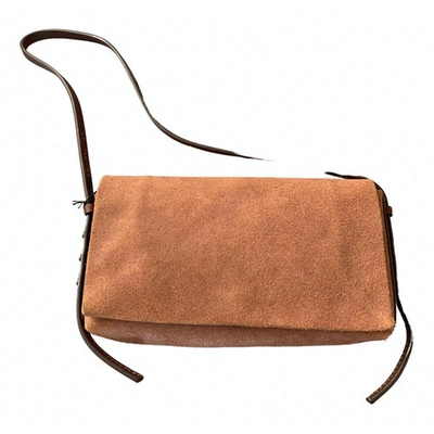 Pre-owned Rick Owens Leather Handbag In Brown