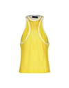 Dsquared2 Tank Tops In Yellow