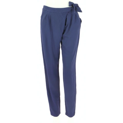 Pre-owned Comptoir Des Cotonniers Trousers In Blue