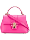 Dolce & Gabbana Lucia Leather Shoulder Bag In Pink