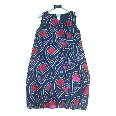 Pre-owned Moschino Cheap And Chic Silk Mid-length Dress In Multicolour