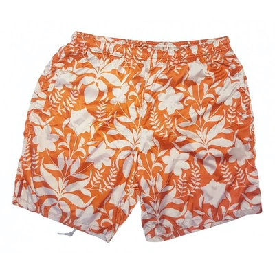 Pre-owned Prada Orange Polyester Swimwear