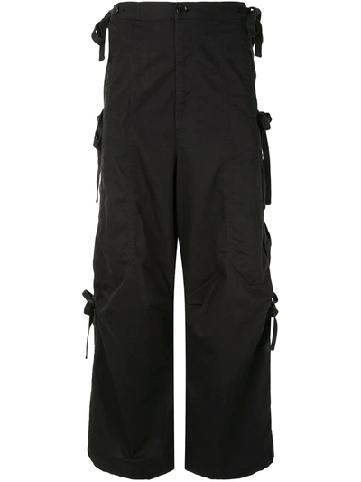 Undercover Straight-leg Cargo Trousers In Black