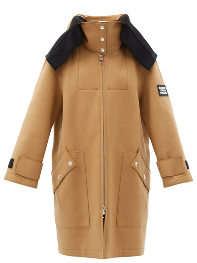 Burberry Lisburn Wool-blend Hooded Duffle Coat In Brown