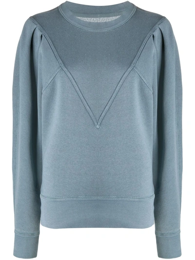 Isabel Marant toile Tadelia Cotton blend Jersey Sweatshirt In Blue ModeSens