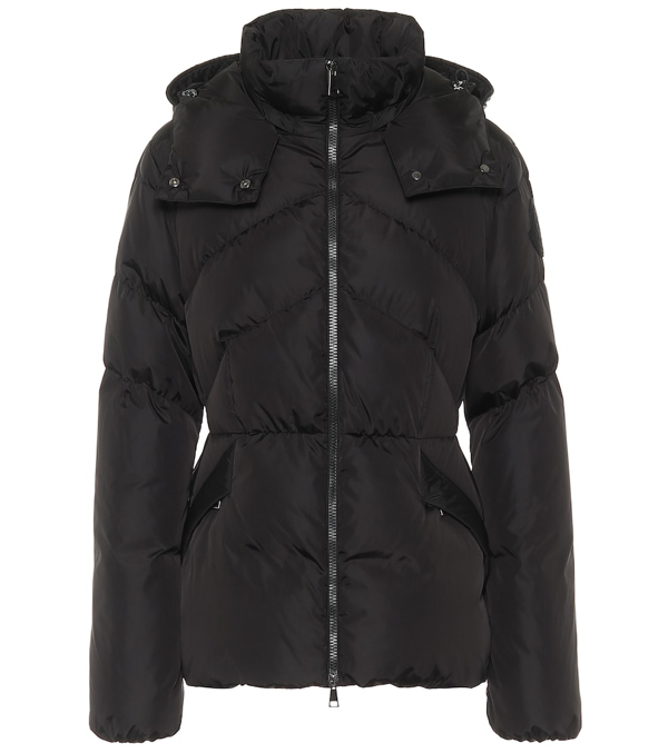 moncler belted quilted shell down jacket