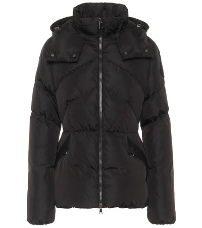 Moncler Aloes Hooded Belted Quilted Shell Down Jacket In Black