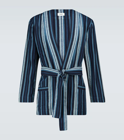 Commas Textured Robe Jacket In Blue