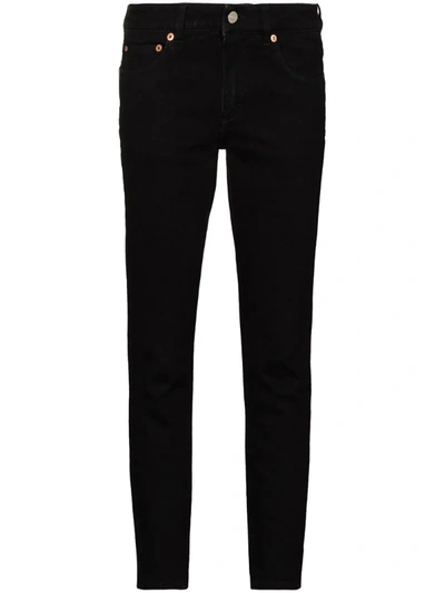 Givenchy Logo Print Skinny Jeans In Black