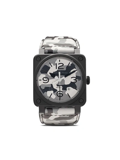 Bell & Ross Br 03-92 42mm Watch In Grey And White