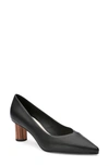 Sanctuary Skip Mid-heel Pumps Women's Shoes In Black Nappa Leather