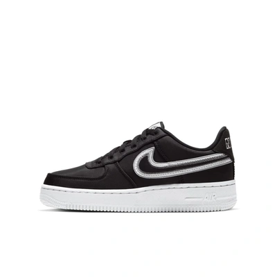 Nike Big Kids Air Force Lv8 1 Casual Sneakers From Finish Line In Black