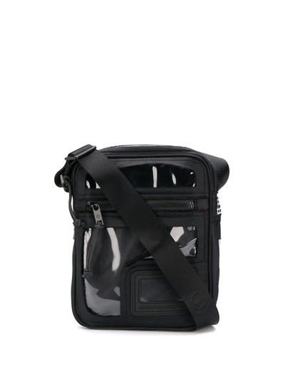 Maison Margiela Faux-patent Leather Crossbody Bag In Black